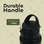 Black Travel Bottle with Stickers